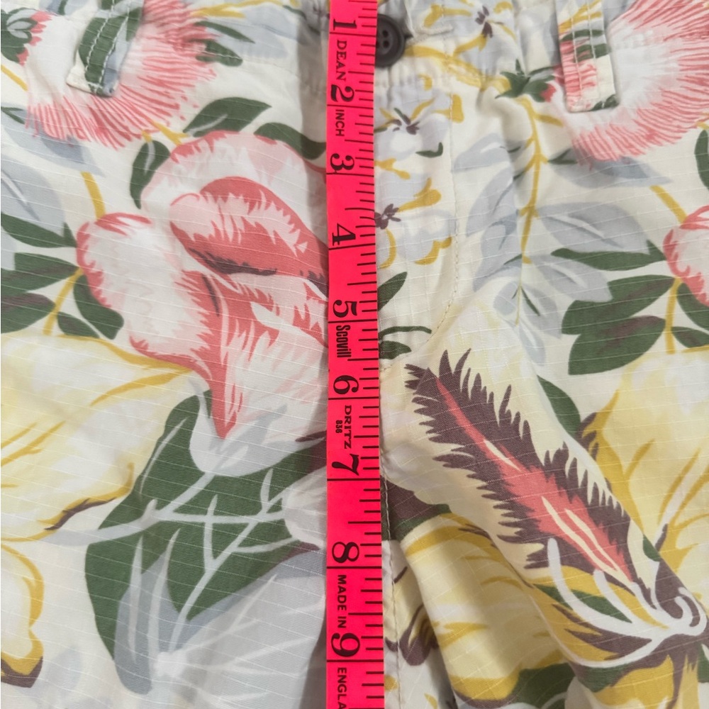 Lucky Brand Tropical Floral Print Capri Cargo Pants, Sz 12 - Picture 11 of 16